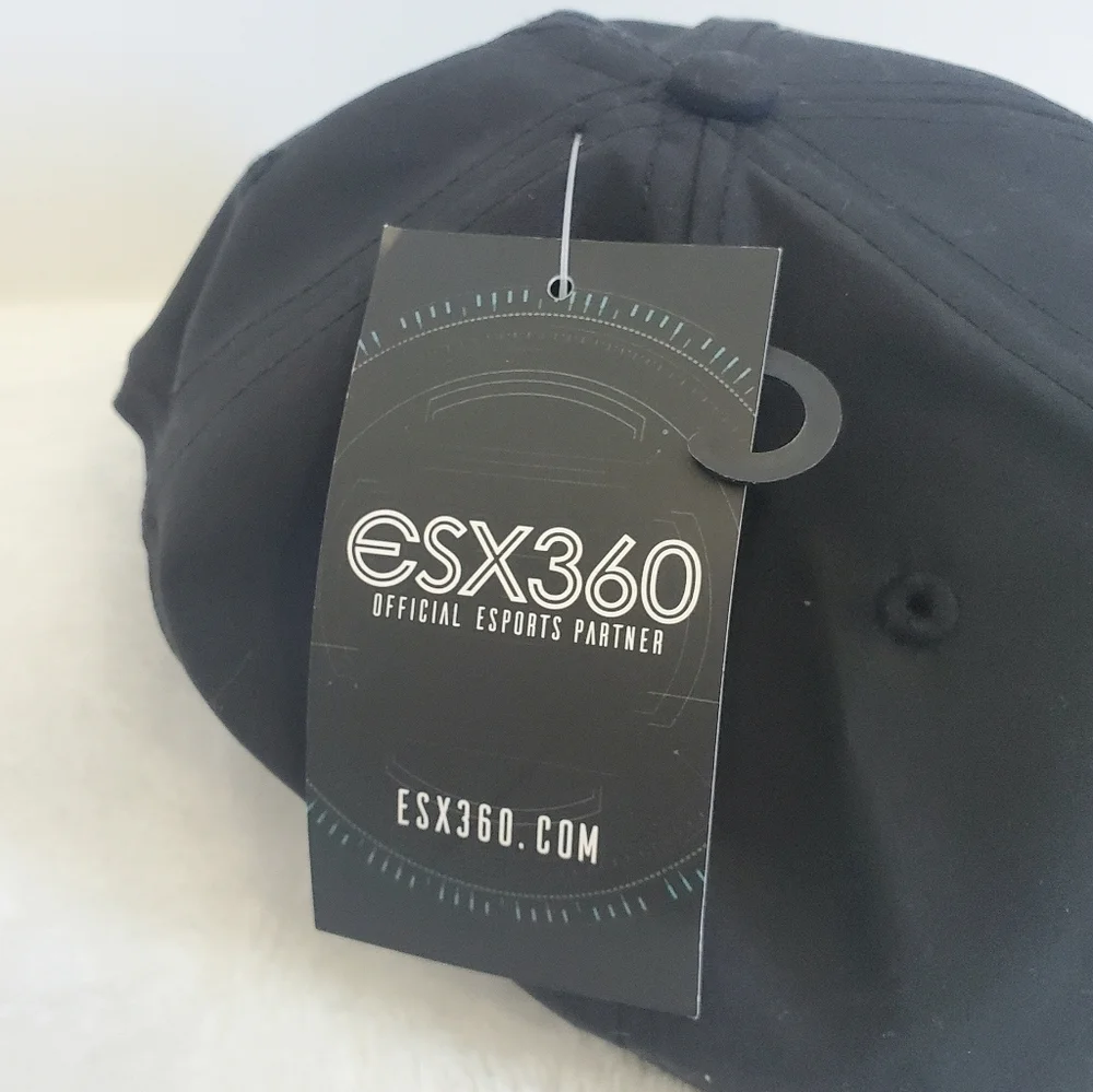 ESX 360 Gamer Gear Pro Quality Black White Youth Hat Cap Print NWT